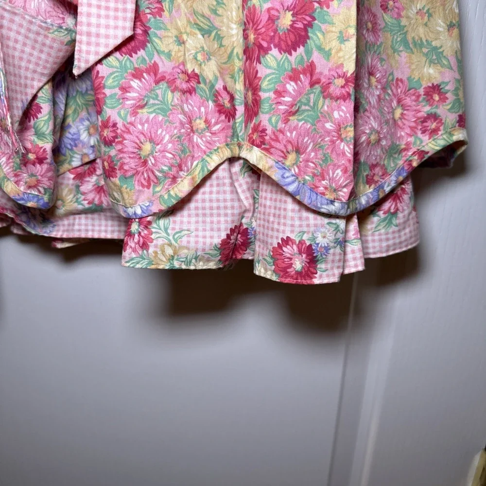 Vintage Rare Editions Girls 16 Floral Prairie Maxi Dress Cottagecore Puff Sleeve